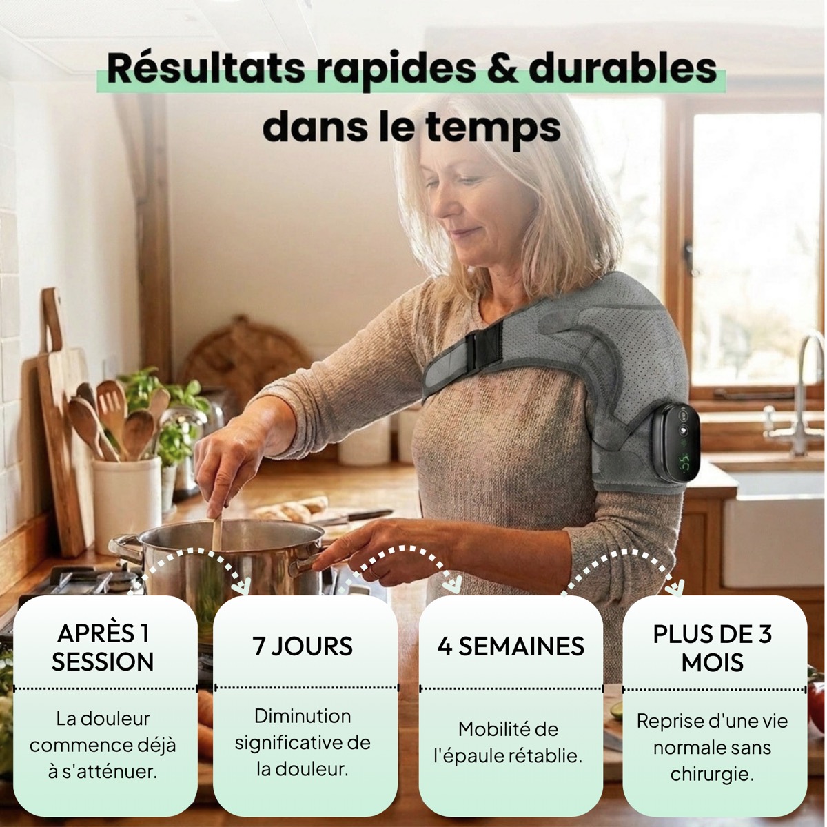 Soulagez la douleur à l'épaule dès la première utilisation