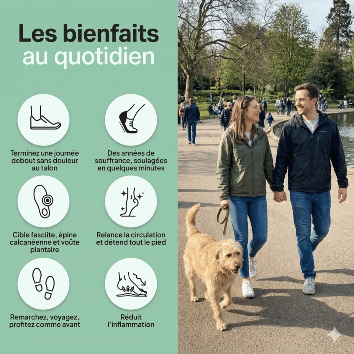Trois intensités de massage réglables